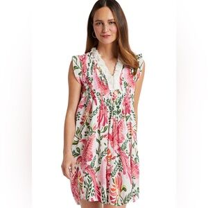 JUDE CONNALLY Larissa Dress - Whimsy Parrot Size Medium